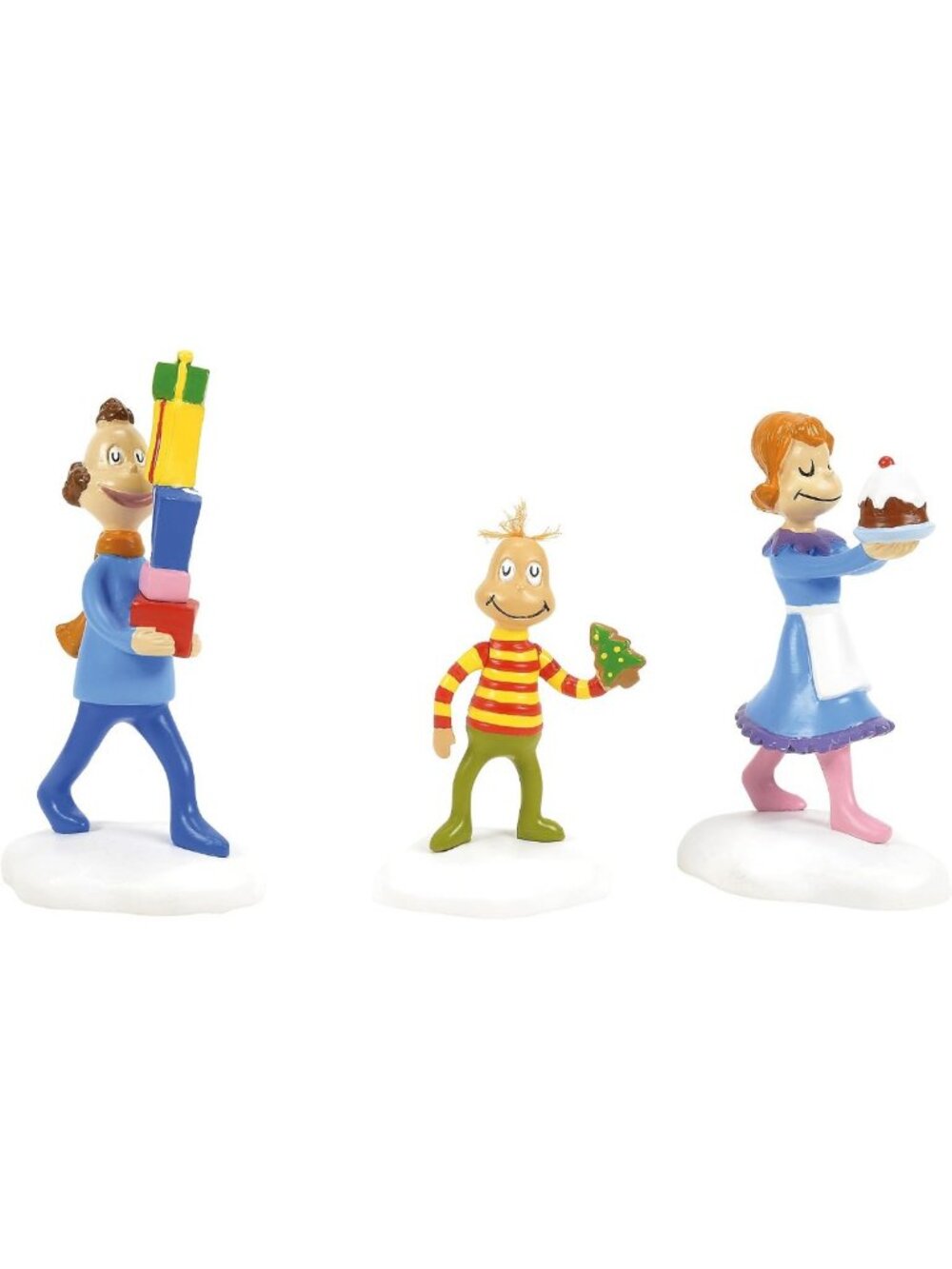 Whoville Friends & Neighbors Figurine Set - 3-Piece Grinch Village Decor